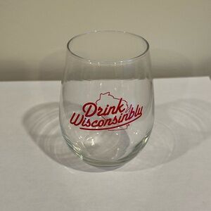 Drink Wisconsinbly Stemless Wine Glass